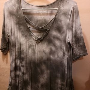 Grey lightly tie dye t shirt